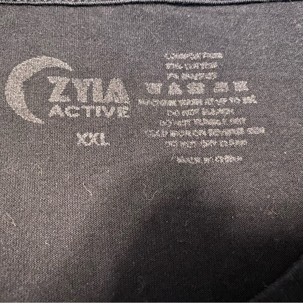 Zyia Active Mountain Moon Logo Muscle Tee Black Tank Top Size XXL Workout Gym - Picture 4 of 10